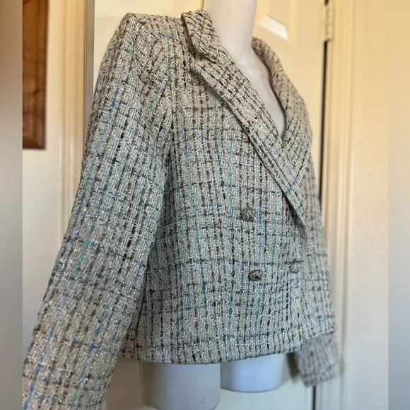 Women’s Six/Fifty - Katy Tweed Textured Blazer - Picture 4 of 15